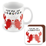 Muggz - You're My Lobster Mug, Card, Coaster Gift sets - Gift for Friends Birthday Anniversary Valentines - Together Forever