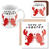 Muggz - You're My Lobster Mug, Card, Coaster Gift sets - Gift for Friends Birthday Anniversary Valentines - Together Forever