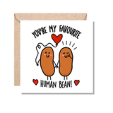 Muggz - My Favourite Human Bean Mug, Card, Coaster Gift sets - Couples in Love