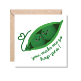 Muggz - Two Peas in a Pod Mug, Card, Coaster Gift sets - You Make me so Hap-pea