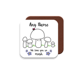 Personalised Mummy We Love You So MUSH – Mug, Card & Coaster Gift Sets - Cute Mushroom Mummy – Gift for Mum - Mum 4 Children