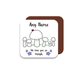 Personalised Mummy We Love You So MUSH – Mug, Card & Coaster Gift Sets - Cute Mushroom Mummy – Gift for Mum - Mum 5 Children