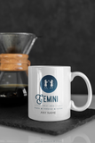 Gemini Star Sign Mug - Personalised Zodiac Mug (May 21 – June 20)