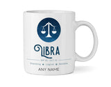 Libra Star Sign Mug - Personalised Zodiac Mug (September 23 – October 22)