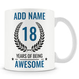 18th Birthday Awesome Design Mug