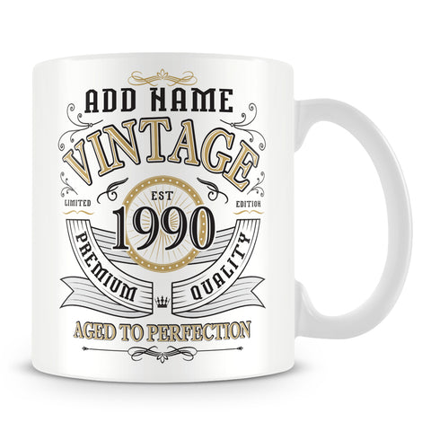Vintage 1990 Aged to Perfection Mug