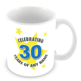 30th Birthday Star Personalised Mug