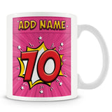 70th Birthday Comic Mug