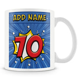 70th Birthday Comic Mug