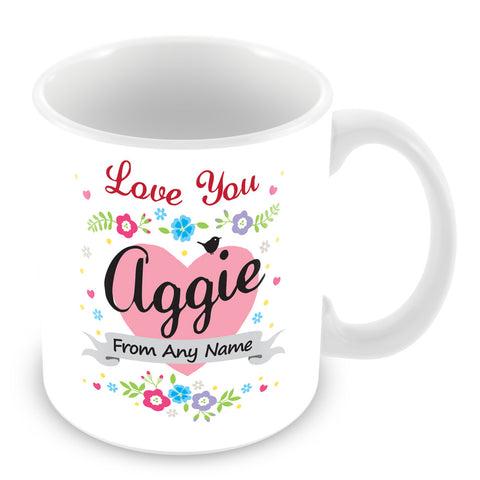 Aggie Mug - Love You Aggie Personalised Gift