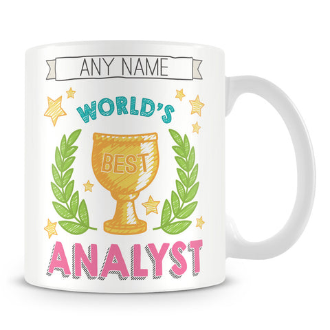 Worlds Best Analyst Award Mug