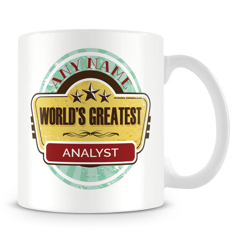 Worlds Greatest Analyst Personalised Mug