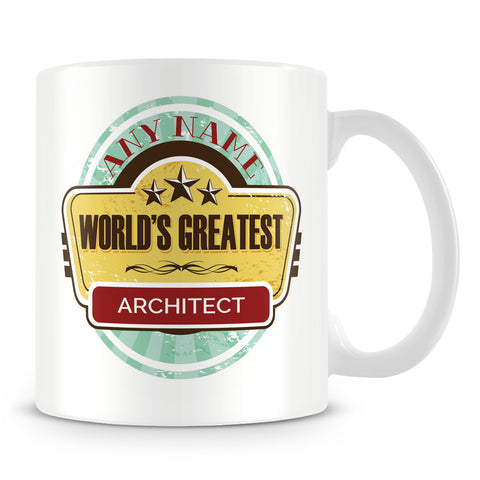 Worlds Greatest Architect Personalised Mug