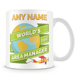 Area Manager Worlds Best Banner Mug