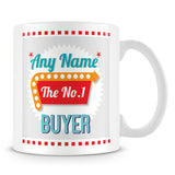 Buyer Personalised Mug - No.1 Retro Gift - Green