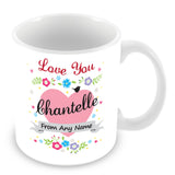 Chantelle Mug - Love You Chantelle Personalised Gift