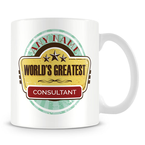 Worlds Greatest Consultant Personalised Mug