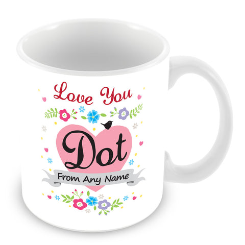 Dot Mug - Love You Dot Personalised Gift