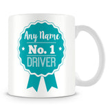 Driver Mug - Personalised Gift - Rosette Design - Green