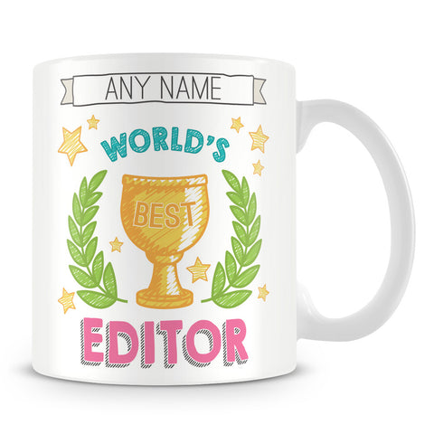 Worlds Best Editor Award Mug