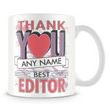 Editor Thank You Mug