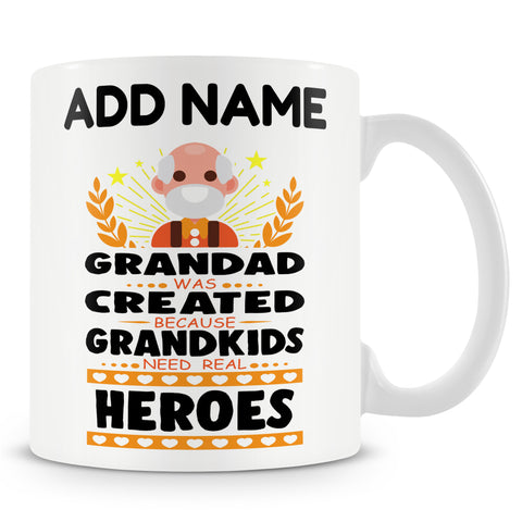 Grandad Appreciation Gift - Personalised Mug For Grandads