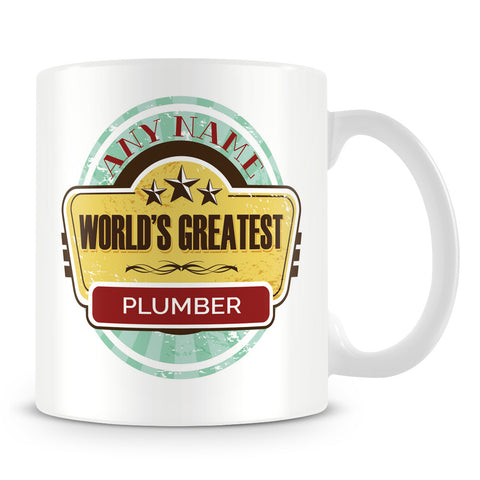 Worlds Greatest Plumber Personalised Mug