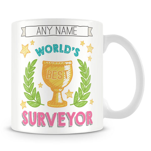 Worlds Best Surveyor Award Mug