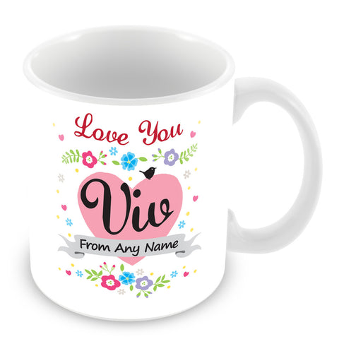 Viv Mug - Love You Viv Personalised Gift