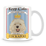 Keep Calm and Hug a Cockapoo Mug - Blue