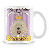 Keep Calm and Hug a Cockapoo Mug - Purple