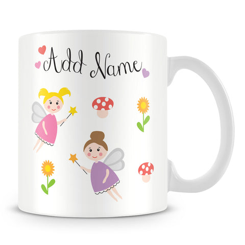 Fairies Personalised Mug with Name for Kids