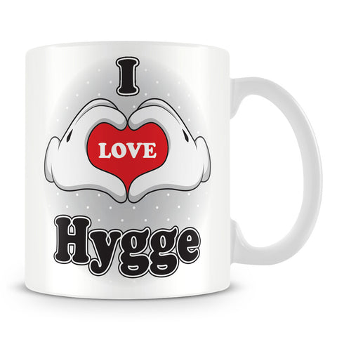 I Love Hygge Personalised Mug - Love Hands design