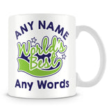 Worlds Best Personalised Mug – Pink